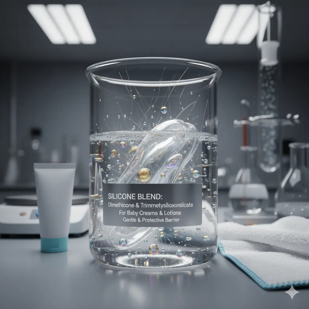 silicone blend of Dimethicone and Trimethylsiloxysilicate